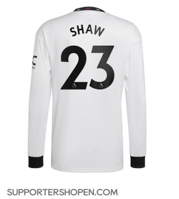 Manchester United Luke Shaw #23 Borta Matchtröja 2022-23 Långärmad